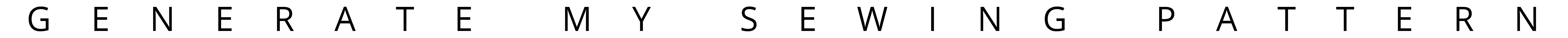 Generate My Sewing Pattern